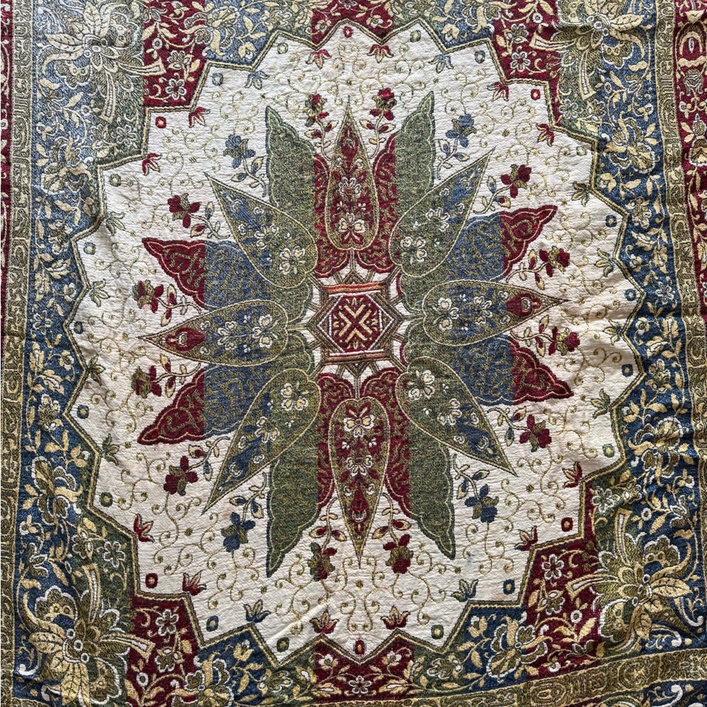 Spanish Granada craftsman woven tapestry textile - Picture 7 of 15